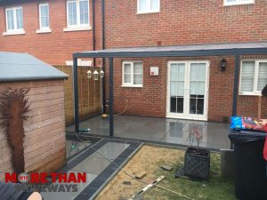 New High Gloss Slabbed Patio