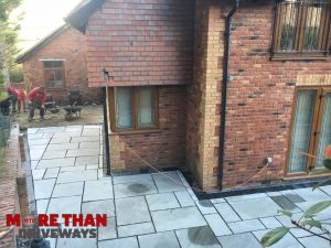 4 Sized Slabstone Patio Laid in Chichester