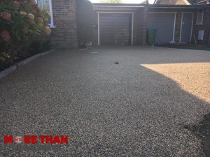 New Resin Driveway With Edging Kerbs
